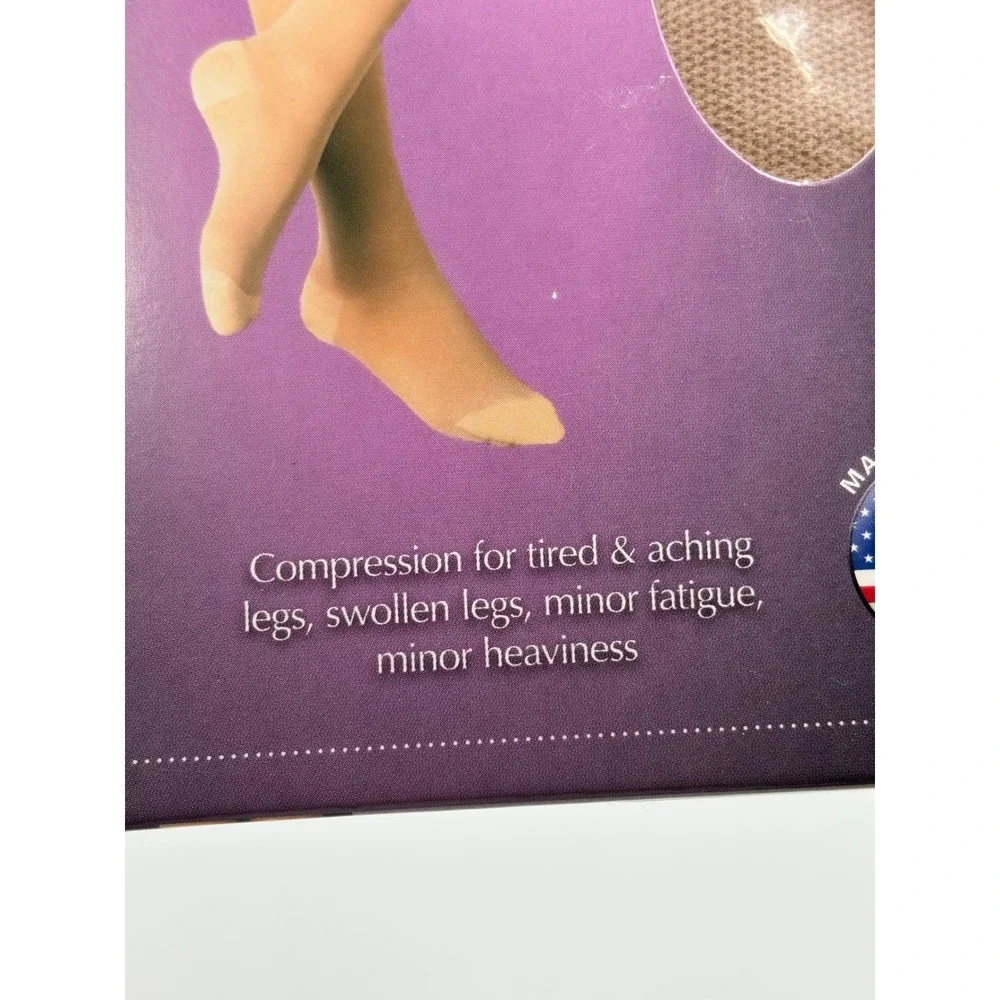 Loving Comfort Legs Thigh‎ High Support Stockings 20-30 mmHg Beige XL 1675